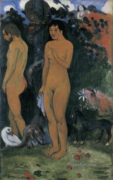  Primitivismo Pintura - Adán y Eva Postimpresionismo Primitivismo Paul Gauguin
